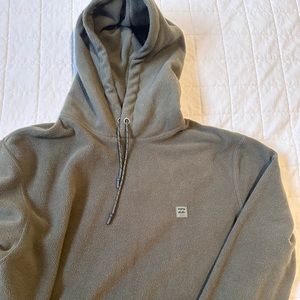 Green plush billabong hoodie